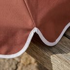Terracotta Scalloped Edge Patio Umbrella