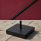 Burgundy Triple Canopy Outdoor Patio Umbrella