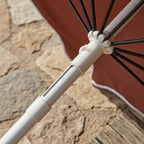 Terracotta Scalloped Edge Patio Umbrella