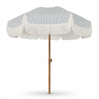 Vintage Striped Fringe Beach and Patio Umbrella