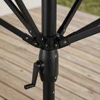 Burgundy Triple Canopy Outdoor Patio Umbrella