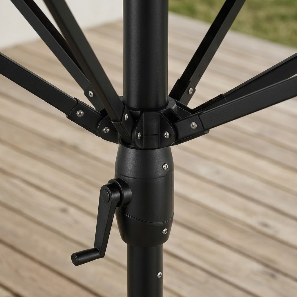 Burgundy Triple Canopy Outdoor Patio Umbrella