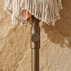 Coral Coast Retro Scalloped Stripe Beach Umbrella